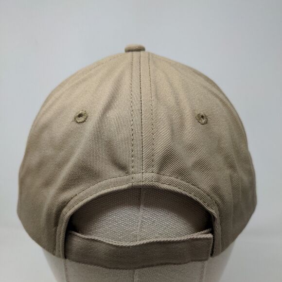 Lands' End Men's Strapback Hat Tan Size OS Embroidered Hopscotch Air Logo - Picture 7 of 11